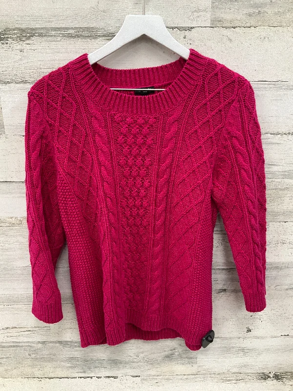 Sweater By Talbots In Pink, Size: L