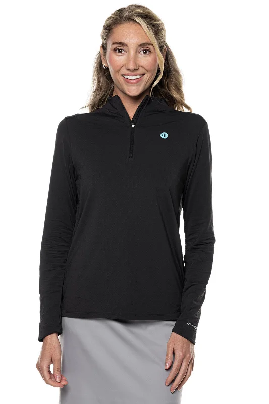 Women's Albatrose Golf Pullover | Black Diamond Jacquard