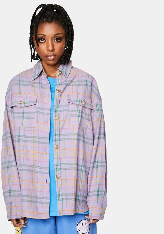 Lavender Flannel Jacket