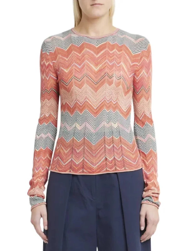 Nessa Pullover Top In Sunrise