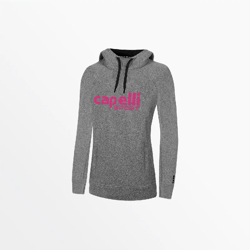 WOMEN'S LOGO HEATHER PULLOVER HOODIE