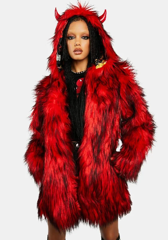 Mischief Maker Faux Fur Coat