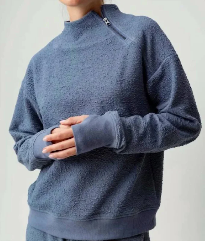 Genie Pullover In Steel Blue