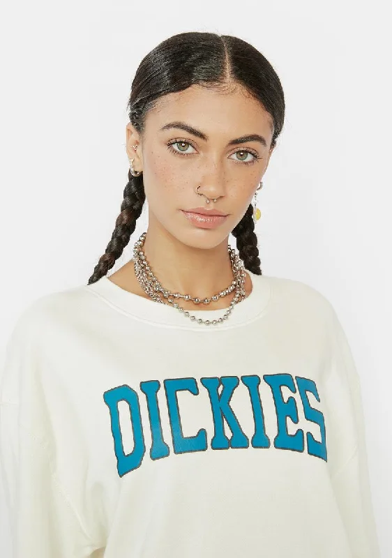 Collegiate Boyfriend Crew Neck Pullover