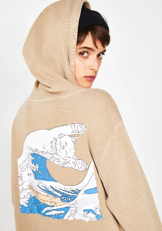 Sand Great Wave Pullover Sweater