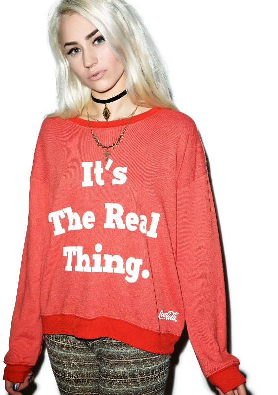 The Real Thing Pullover Oversized Sweatshirt