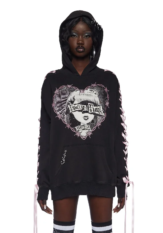 Pretty Punk Pullover Hoodie