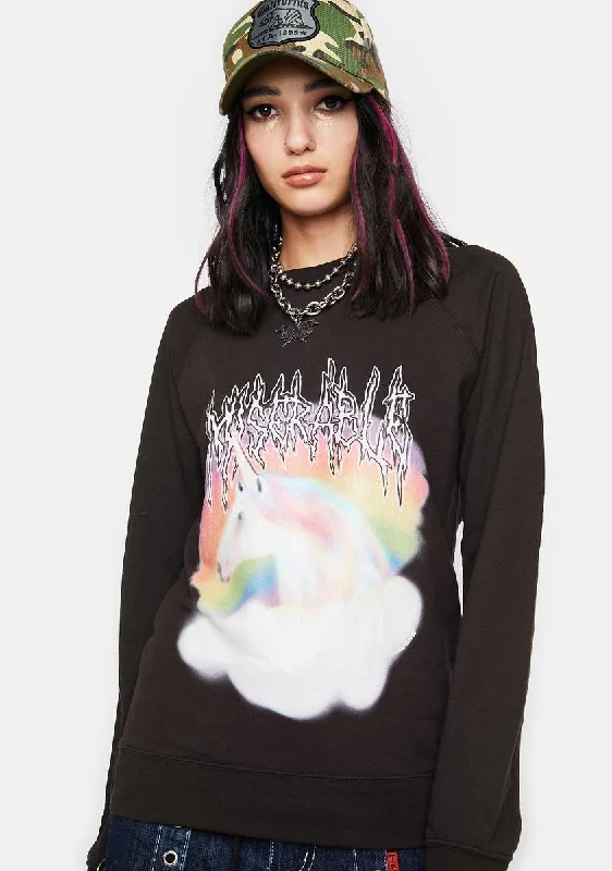 Miserable Unicorn Pullover Sweater