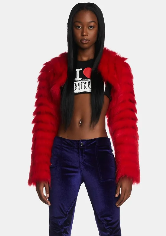 Scarlett Faux Fur Shrug