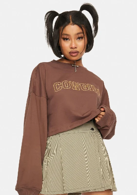 Deep Mahogany Fawly Pullover Top