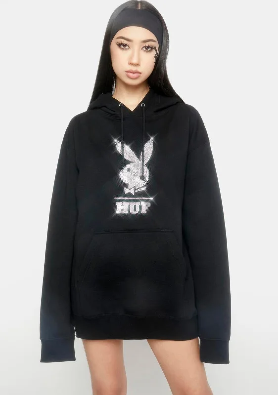 Playboy Rhinestone Pullover Hoodie