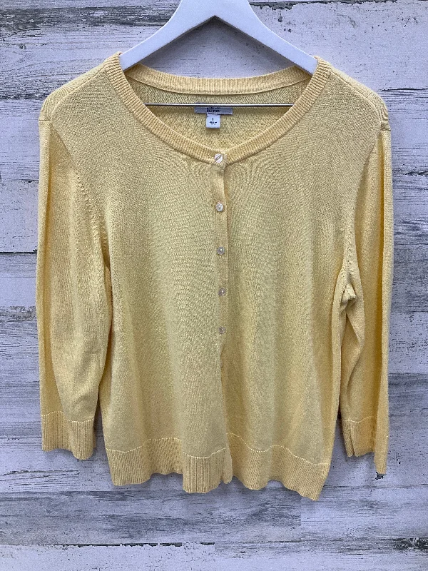 Sweater By Croft And Barrow In Yellow, Size: L