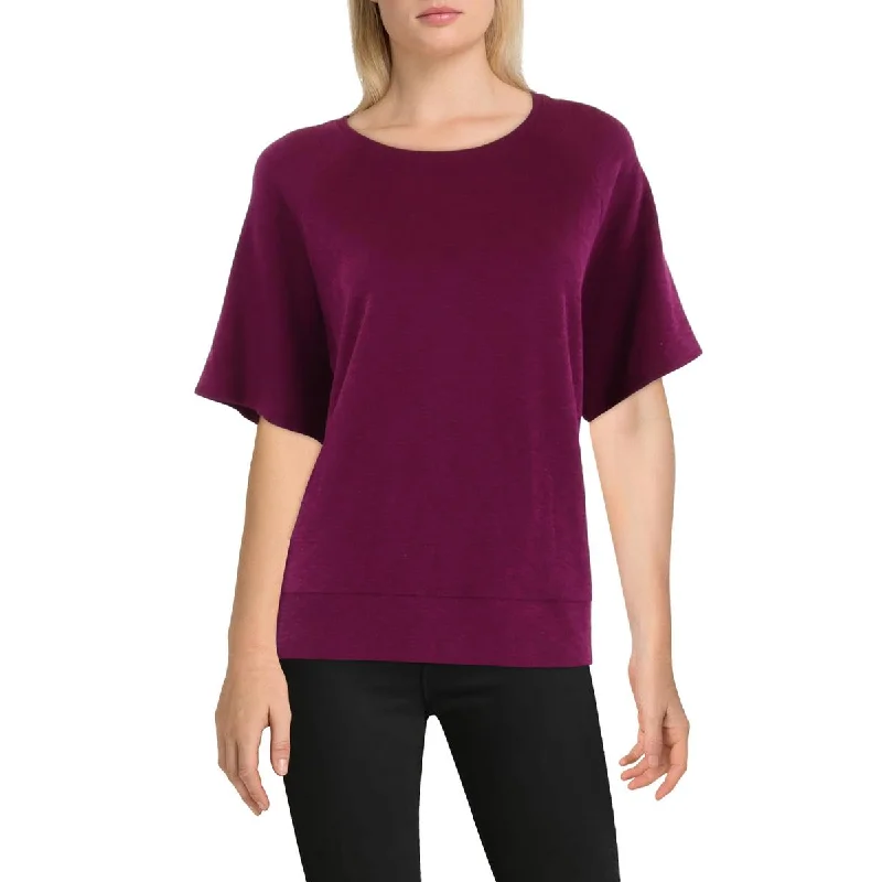 Womens Organic Cotton Crew Neck Pullover Top