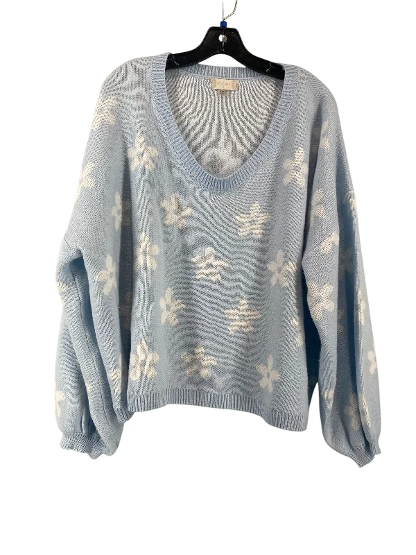 Sweater By Altard State In Blue & White, Size: L