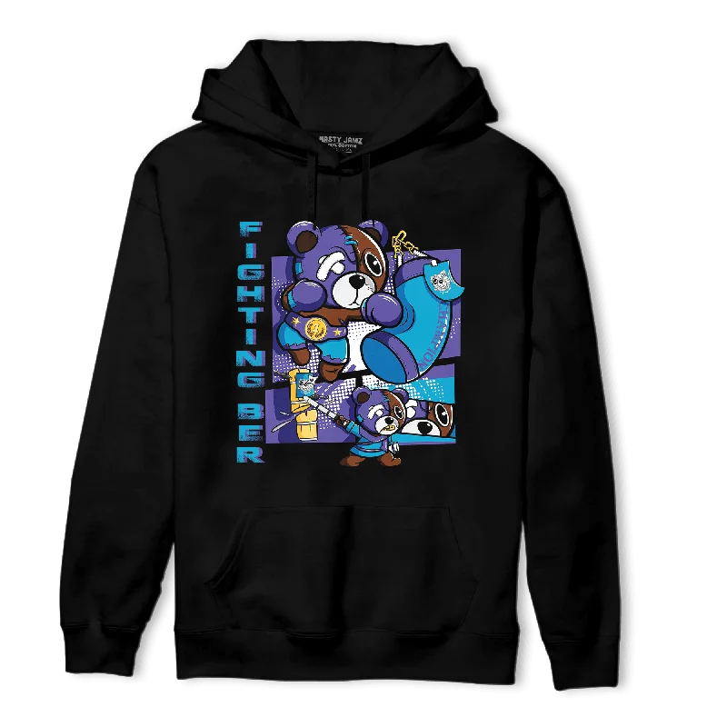 NastyJamz Aqua 6s Hoodie Match BER Fighting Boxing