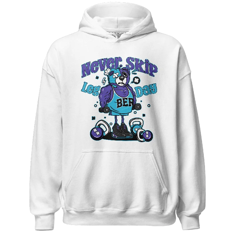 NastyJamz Aqua 6s Hoodie Match Leg Day BER