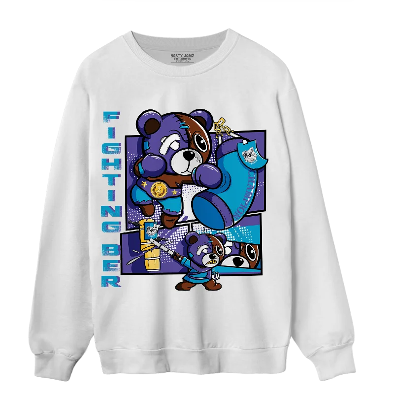 NastyJamz Aqua 6s Sweatshirt Match BER Fighting Boxing