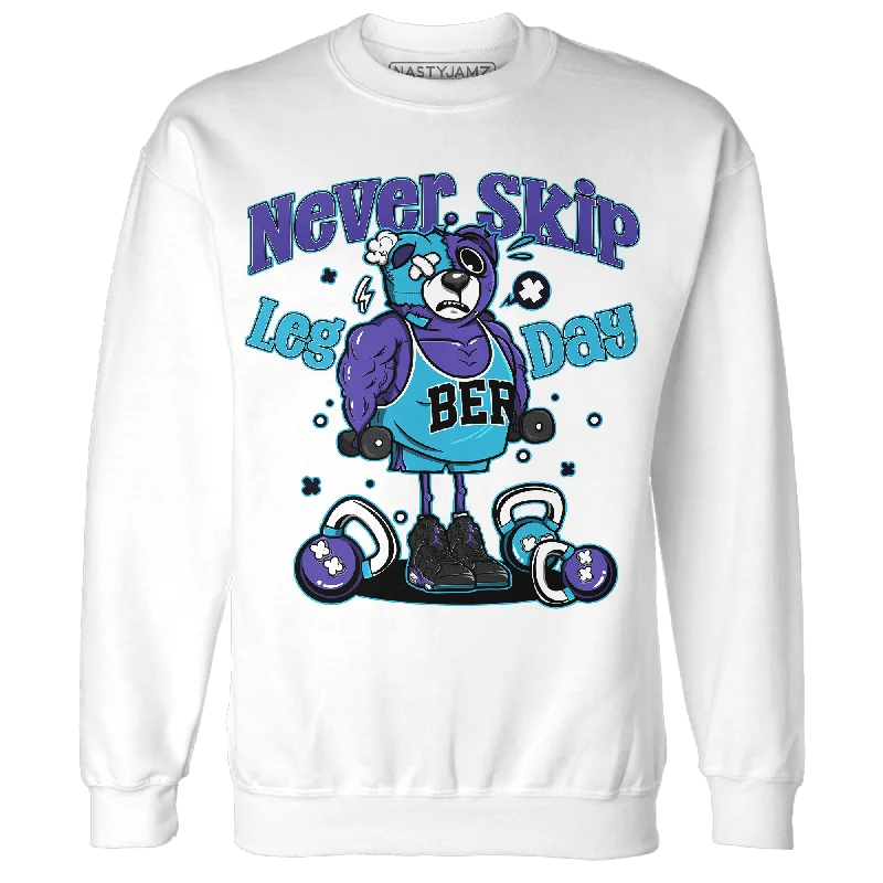 NastyJamz Aqua 6s Sweatshirt Match Leg Day BER