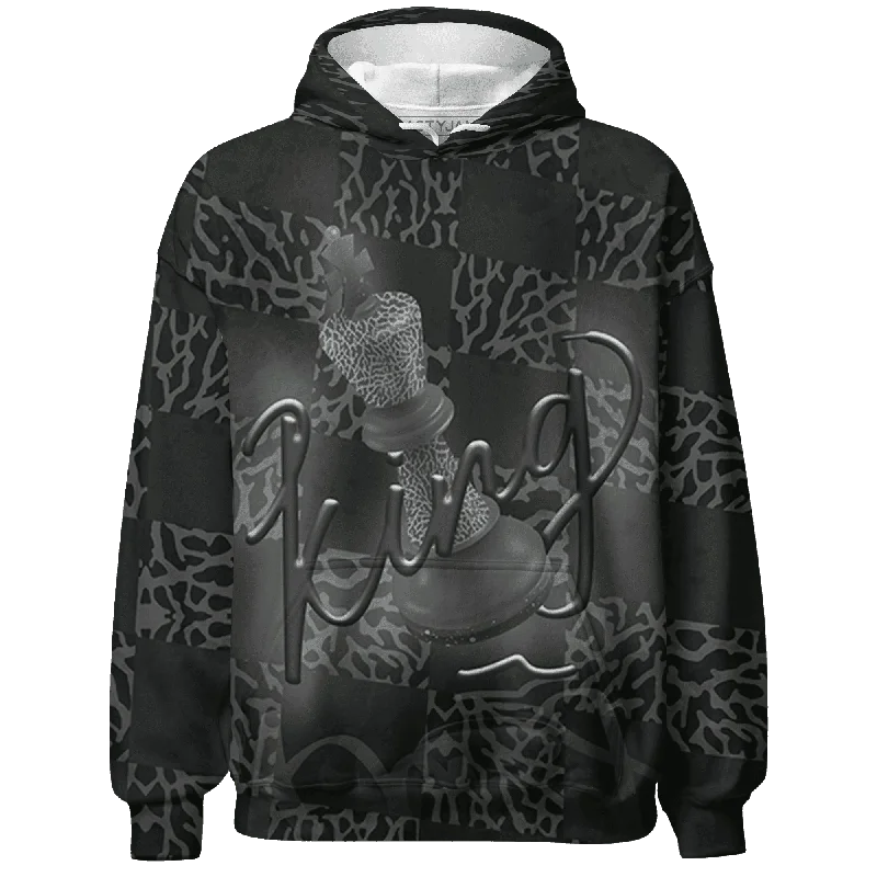 NastyJamz Fear Pack 3s Hoodie Match Black King All-Over Print