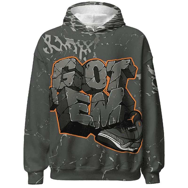 NastyJamz Fear Pack 3s Hoodie Match Got Em All-Over Print