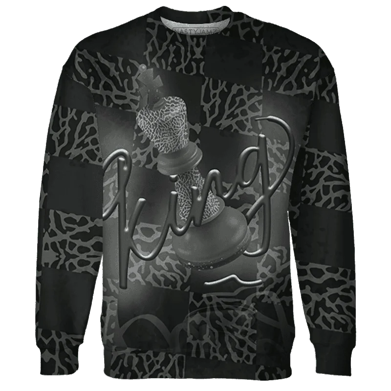 NastyJamz Fear Pack 3s Sweatshirt Match Black King All-Over Print