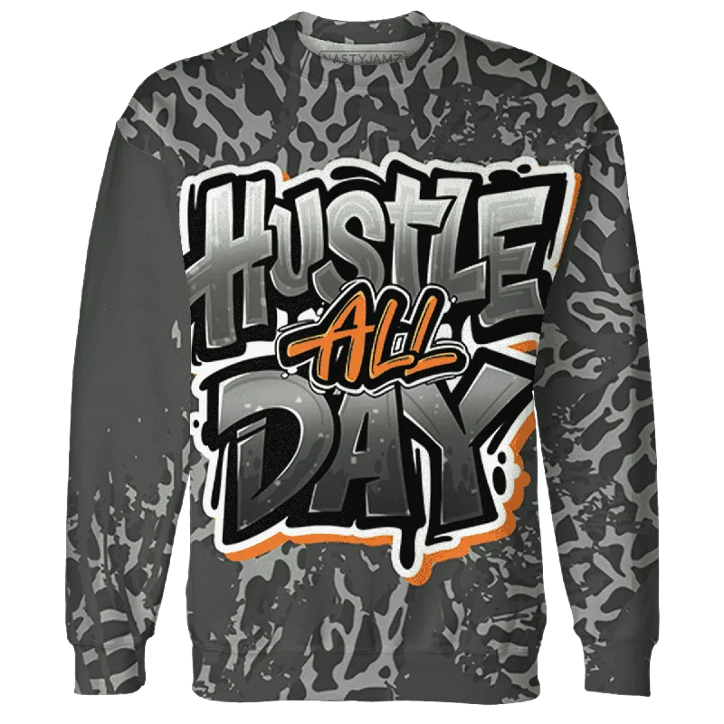 NastyJamz Fear Pack 3s Sweatshirt Match Hustle All Day All-Over Print