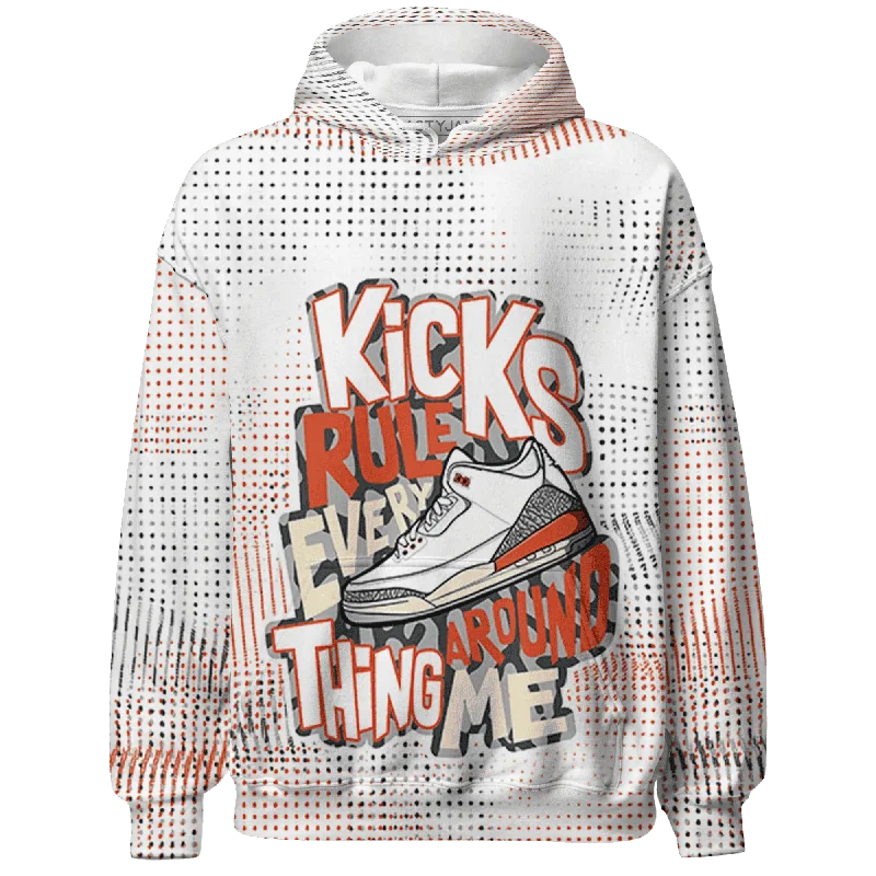 NastyJamz Georgia Peach 3s Hoodie Match Kicks Rule All-Over Print