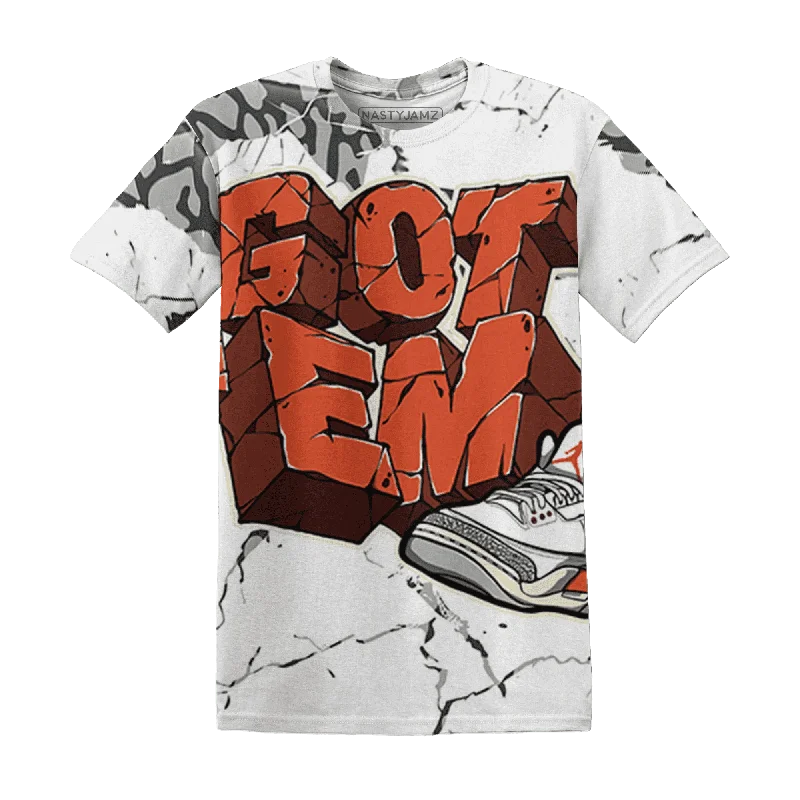 NastyJamz Georgia Peach 3s T-Shirt Match Got Em All-Over Print