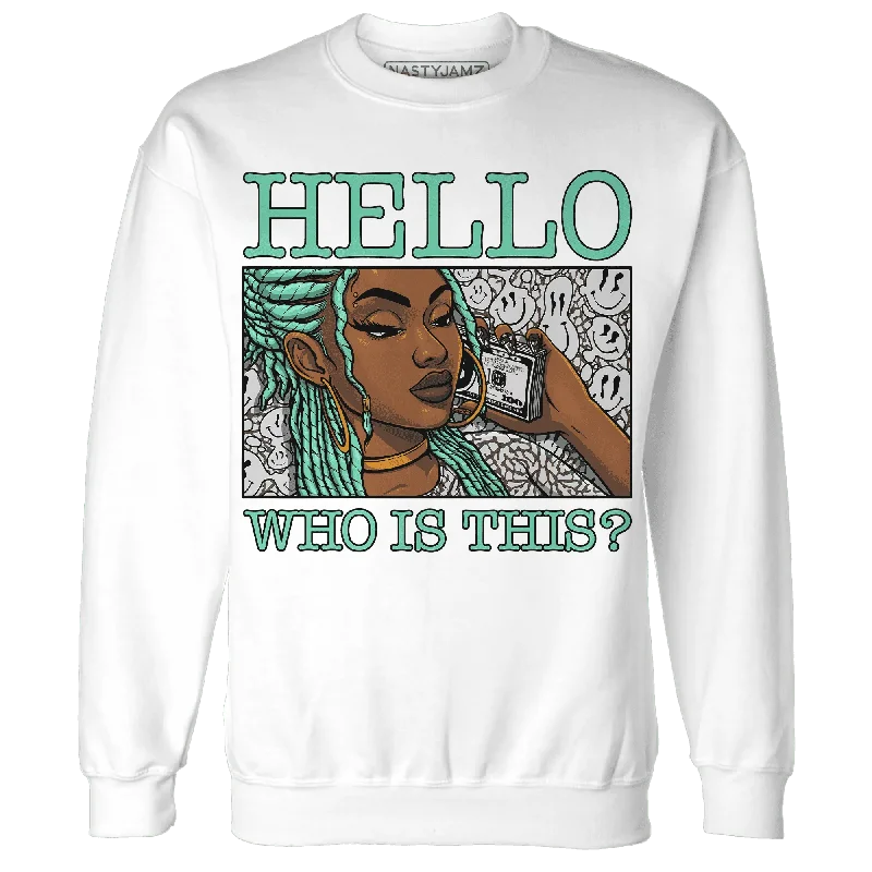 NastyJamz Green Glow 3s Sweatshirt Match Hello Girl