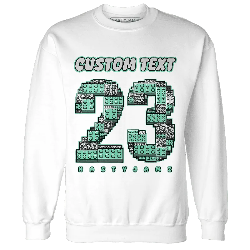 NastyJamz Green Glow 3s Sweatshirt Match Number 23 Custom Text