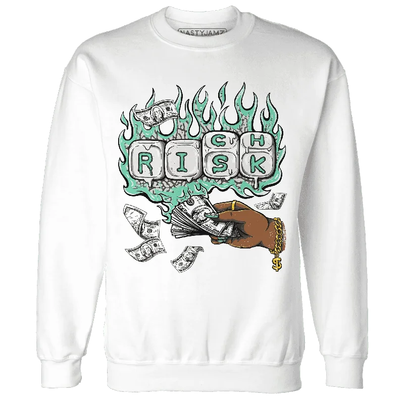 NastyJamz Green Glow 3s Sweatshirt Match Rich Or Risk