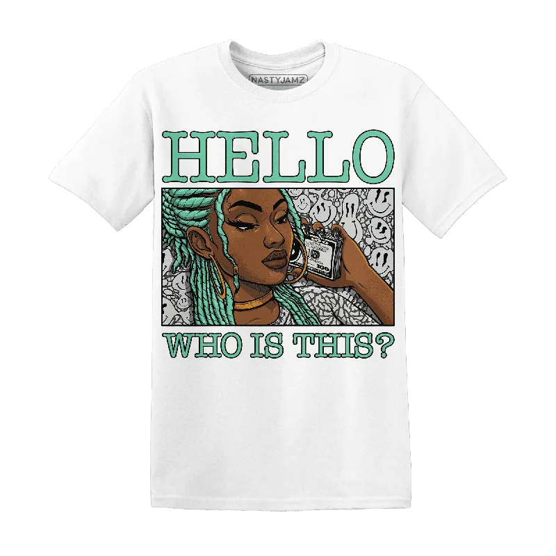 NastyJamz Green Glow 3s T-Shirt Match Hello Girl