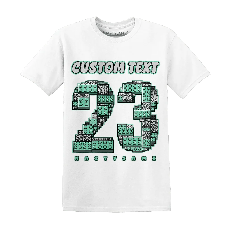 NastyJamz Green Glow 3s T-Shirt Match Number 23 Custom Text