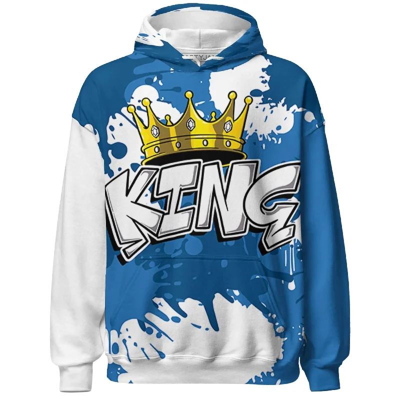 NastyJamz Industrial Blue 4s Hoodie Match KING All-Over Print