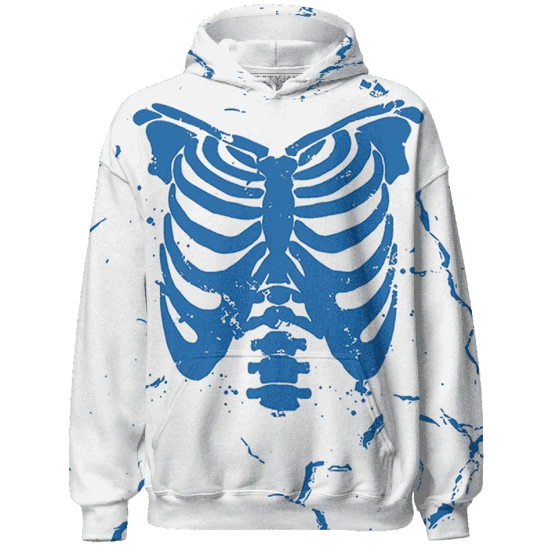 NastyJamz Industrial Blue 4s Hoodie Match Skeleton Y2k All-Over Print