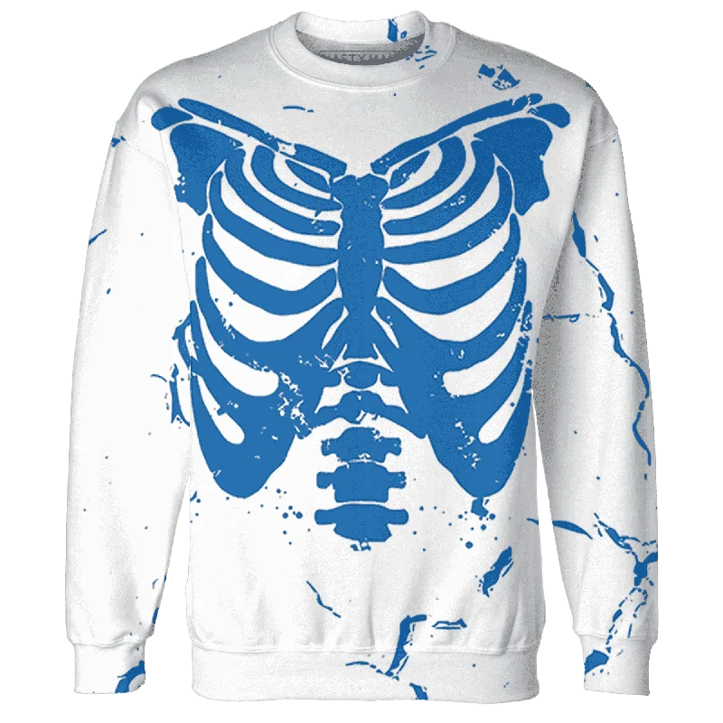 NastyJamz Industrial Blue 4s Sweatshirt Match Skeleton Y2k All-Over Print