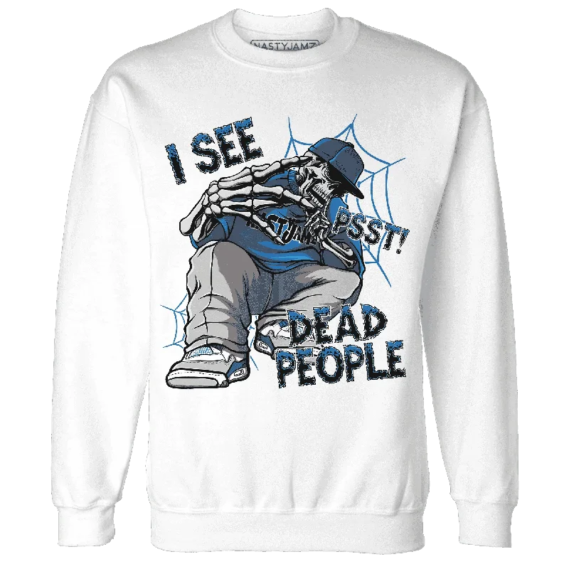 NastyJamz Industrial Blue 4s Sweatshirt Match Skull Whisper