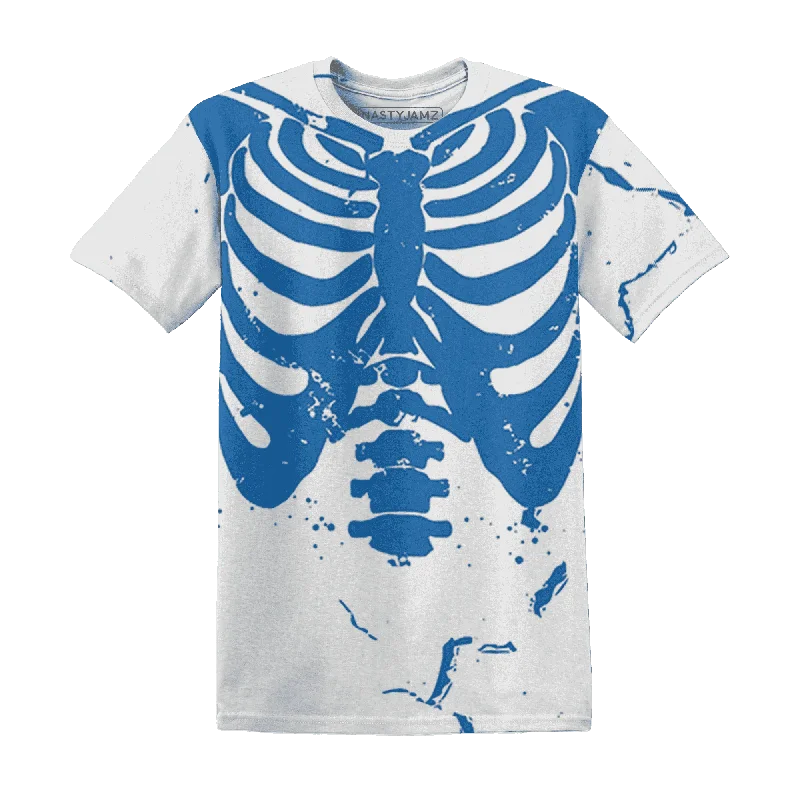 NastyJamz Industrial Blue 4s T-Shirt Match Skeleton Y2k All-Over Print