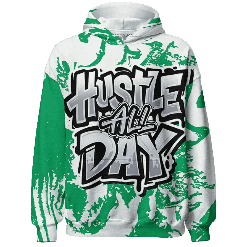 NastyJamz Lucky Green 5s Hoodie Match Hustle All Day All-Over Print