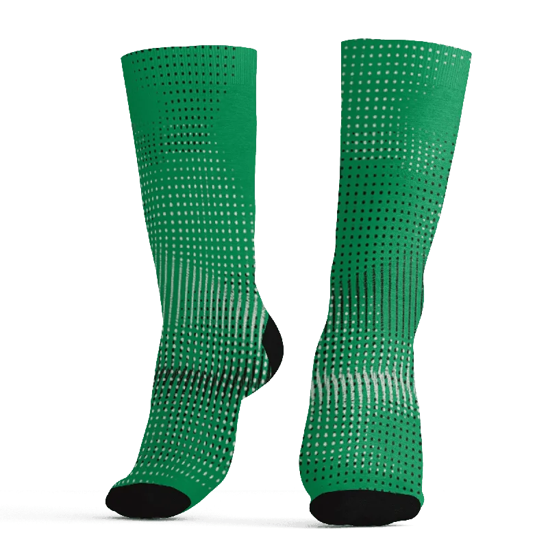 NastyJamz Lucky Green 5s Socks Match Kicks Rule All-Over Print