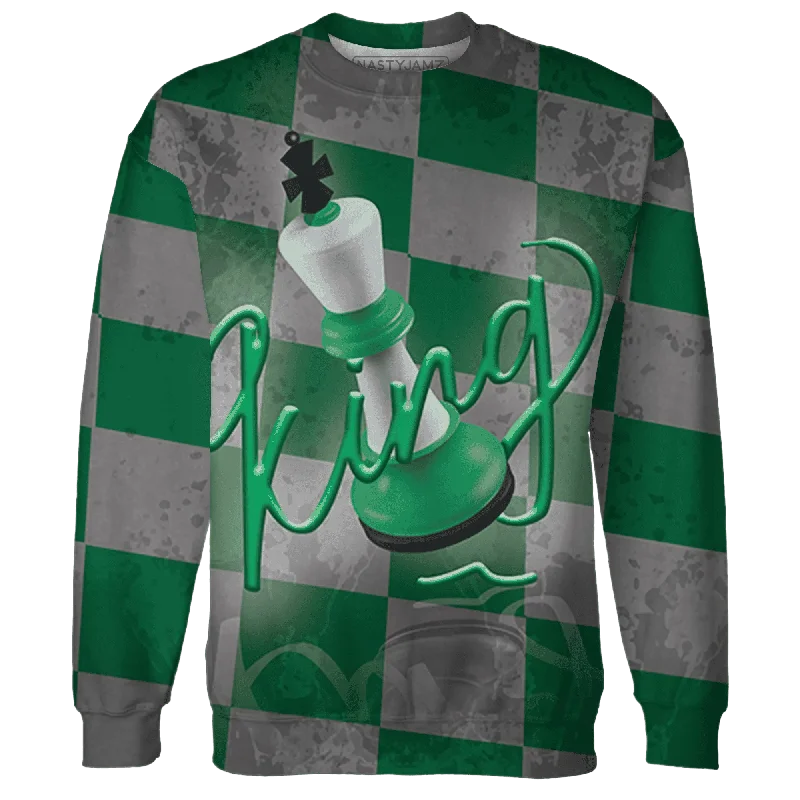 NastyJamz Lucky Green 5s Sweatshirt Match Black King All-Over Print