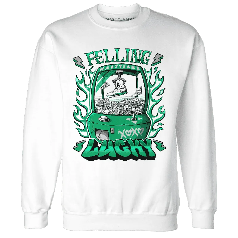 NastyJamz Lucky Green 5s Sweatshirt Match  Feeling Lucky