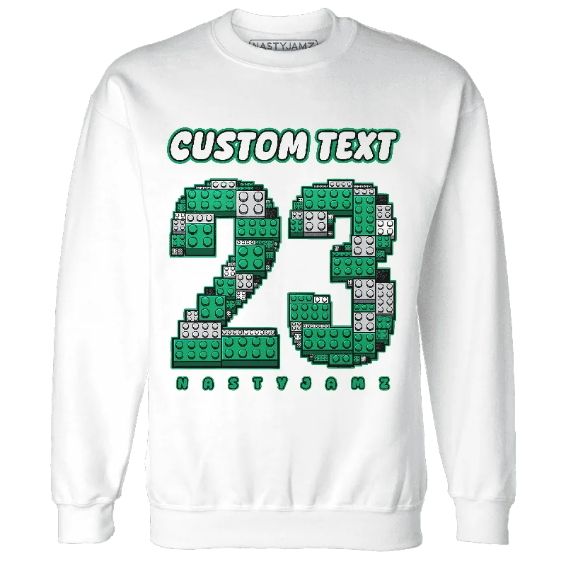 NastyJamz Lucky Green 5s Sweatshirt Match Number 23 Custom Text