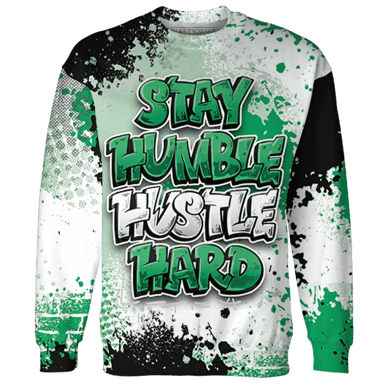 NastyJamz Lucky Green 5s Sweatshirt Match Stay Humble Hustle Hard All-Over Print