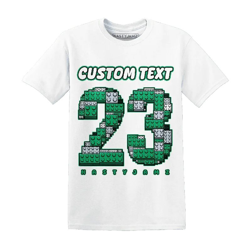 NastyJamz Lucky Green 5s T-Shirt Match Number 23 Custom Text