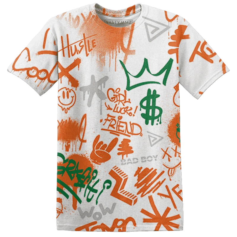 Comfortable Gender-Free Fashion Choices NastyJamz MAM Hurricanes 5s T-Shirt Match Graffiti King Doodle Style All-Over Print