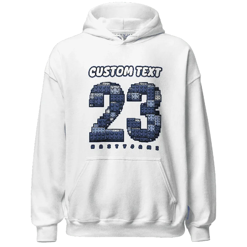 NastyJamz Midnight Navy 5s Hoodie Match Number 23 Custom Text