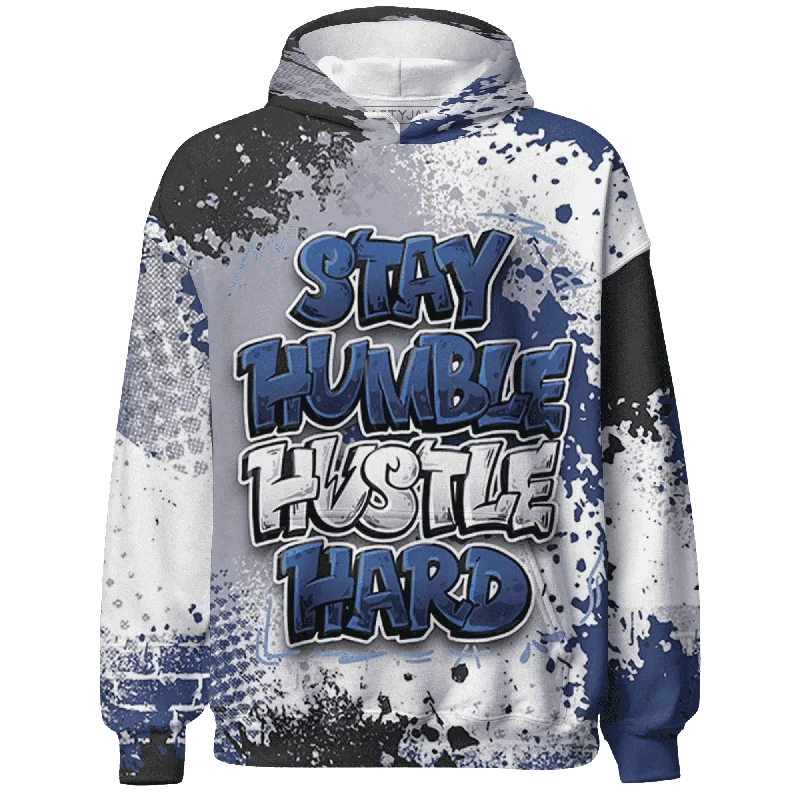 NastyJamz Midnight Navy 5s Hoodie Match Stay Humble Hustle Hard All-Over Print