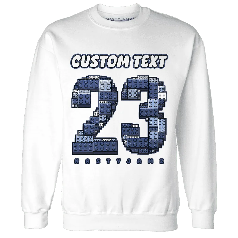 NastyJamz Midnight Navy 5s Sweatshirt Match Number 23 Custom Text