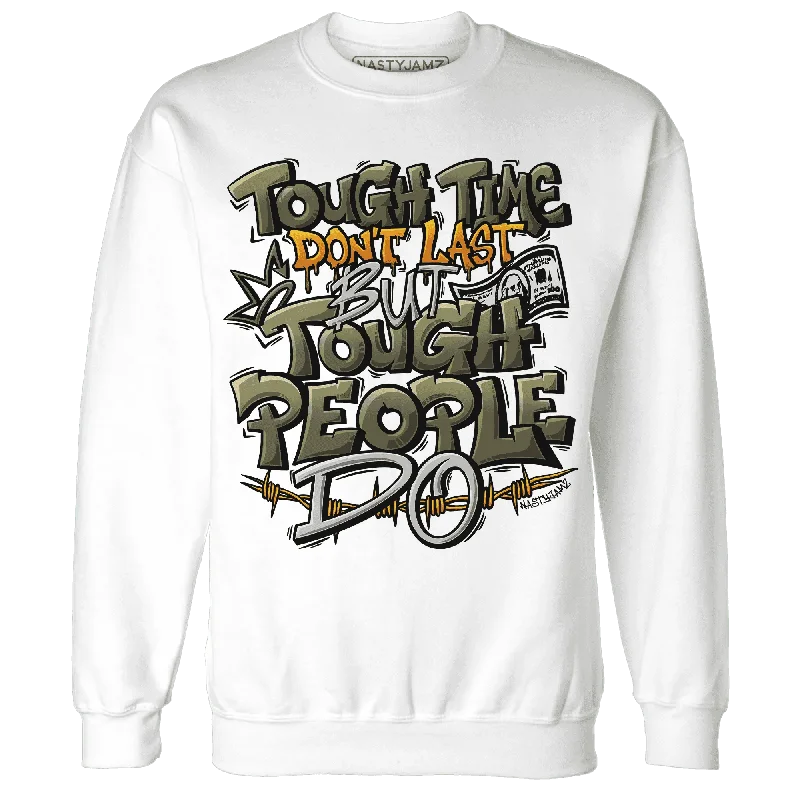 NastyJamz Olive 5s Sweatshirt Match Tough People Never Fall